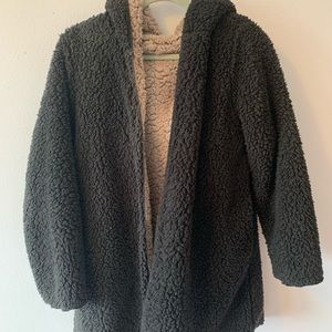 Urban Outfitters Reversible Teddy Coat
